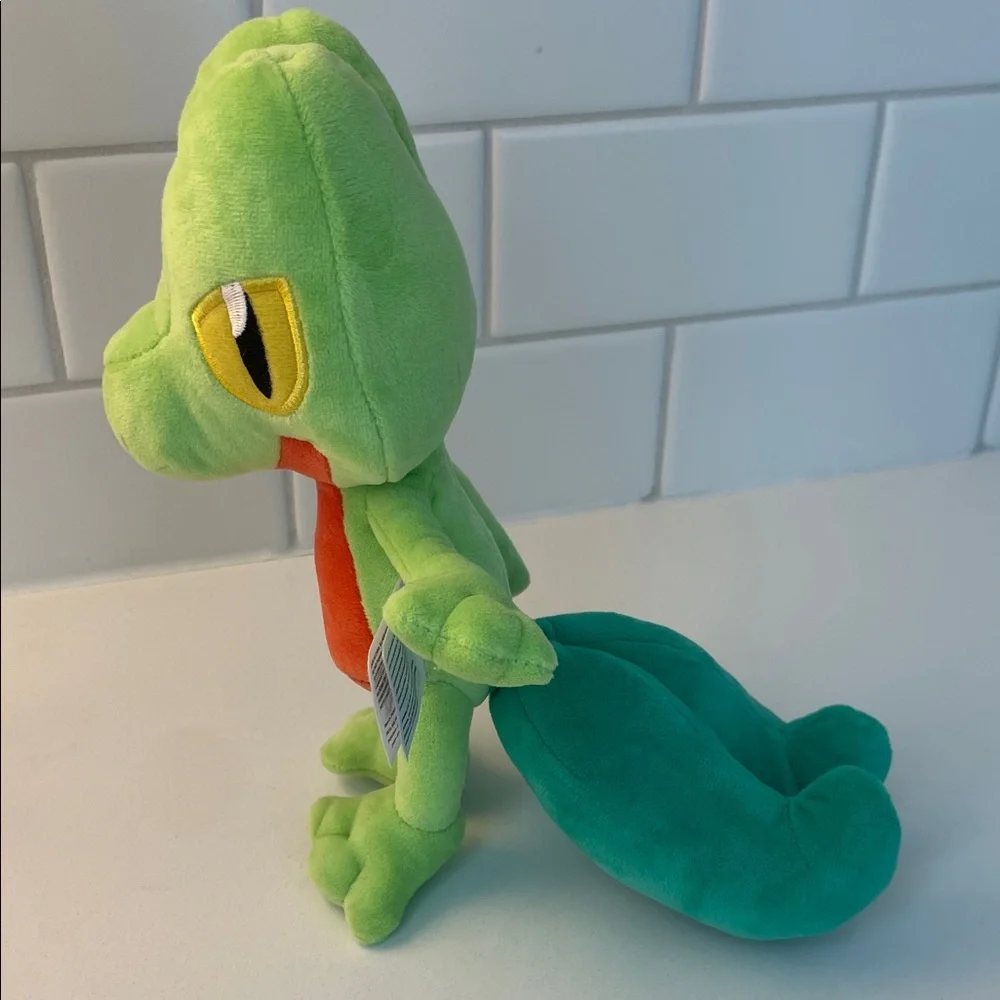 Pokemon Treecko Plush Toy - Green and Red Accents